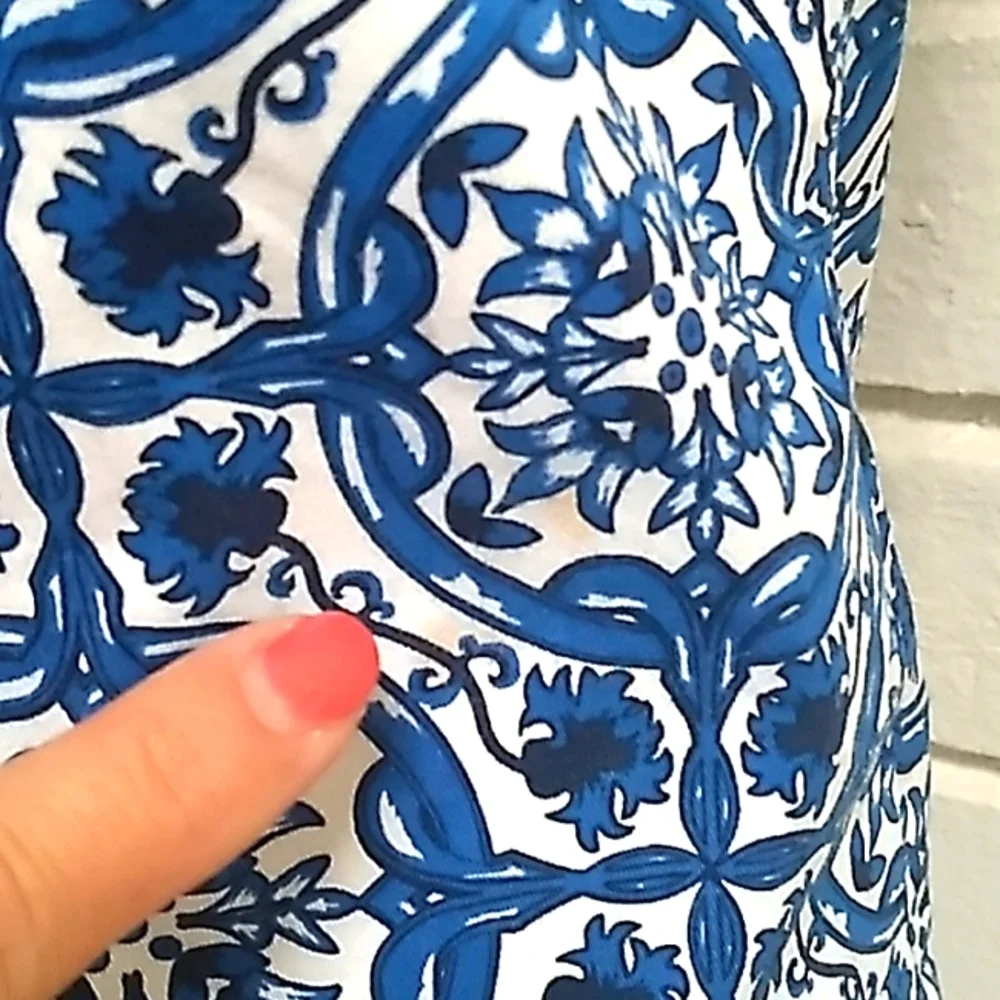 Mudpie Lace Detail Paisley Pattern Dress. Size XS - Picture 6 of 13